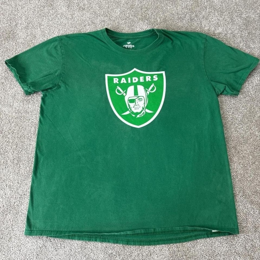 Men's Raiders Fanatics St. Patrick's Day Darren Waller Green T-Shirt XL NFL